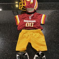 Build a Bear NFL Washington Redskins Outfit: Jersey, pants, Shoes & Soft Helmet