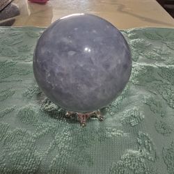 Big Blue Calcite Sphere 