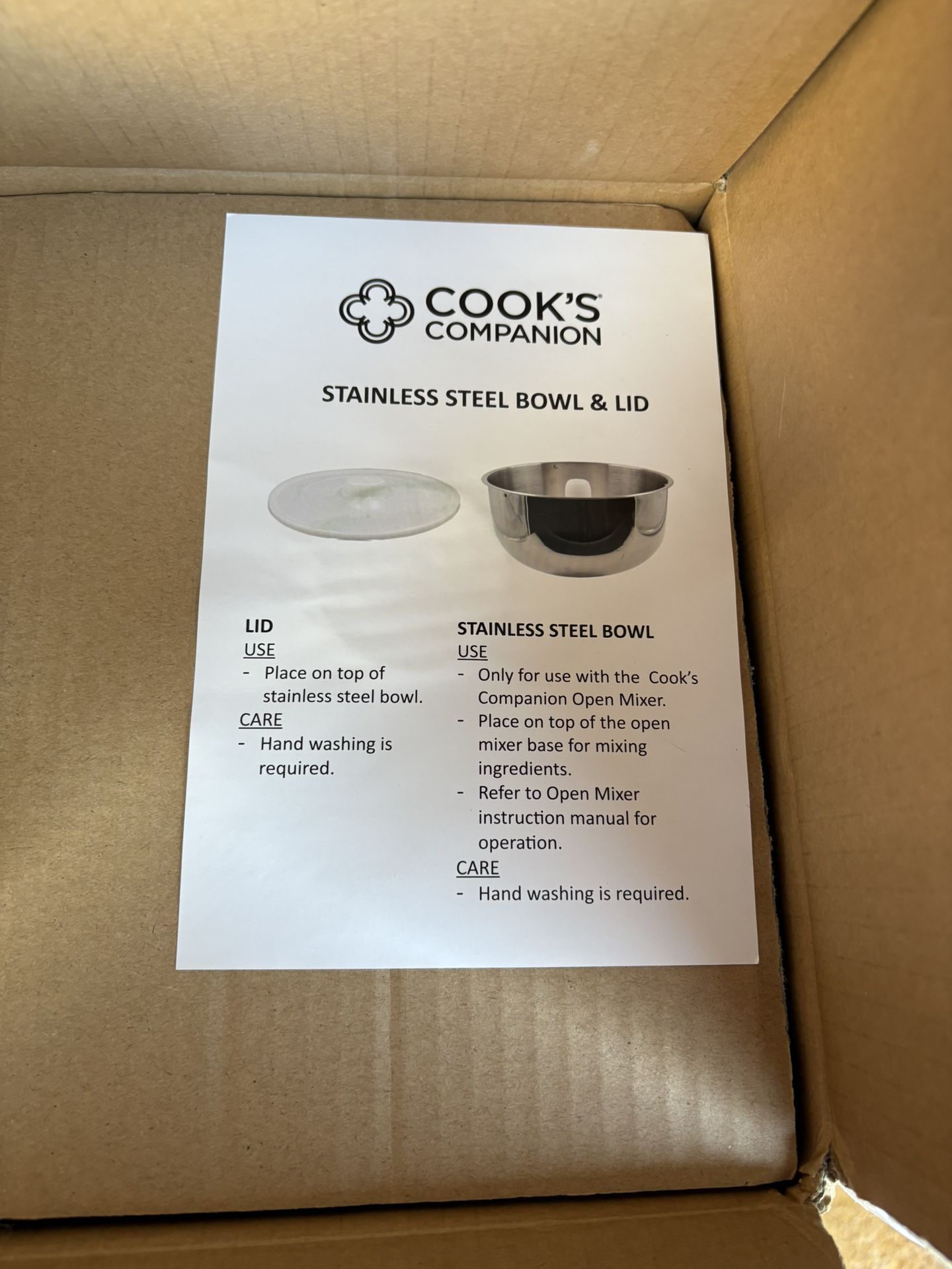 Cook’s Companion 5 Qt Stainless Steel Bowls
