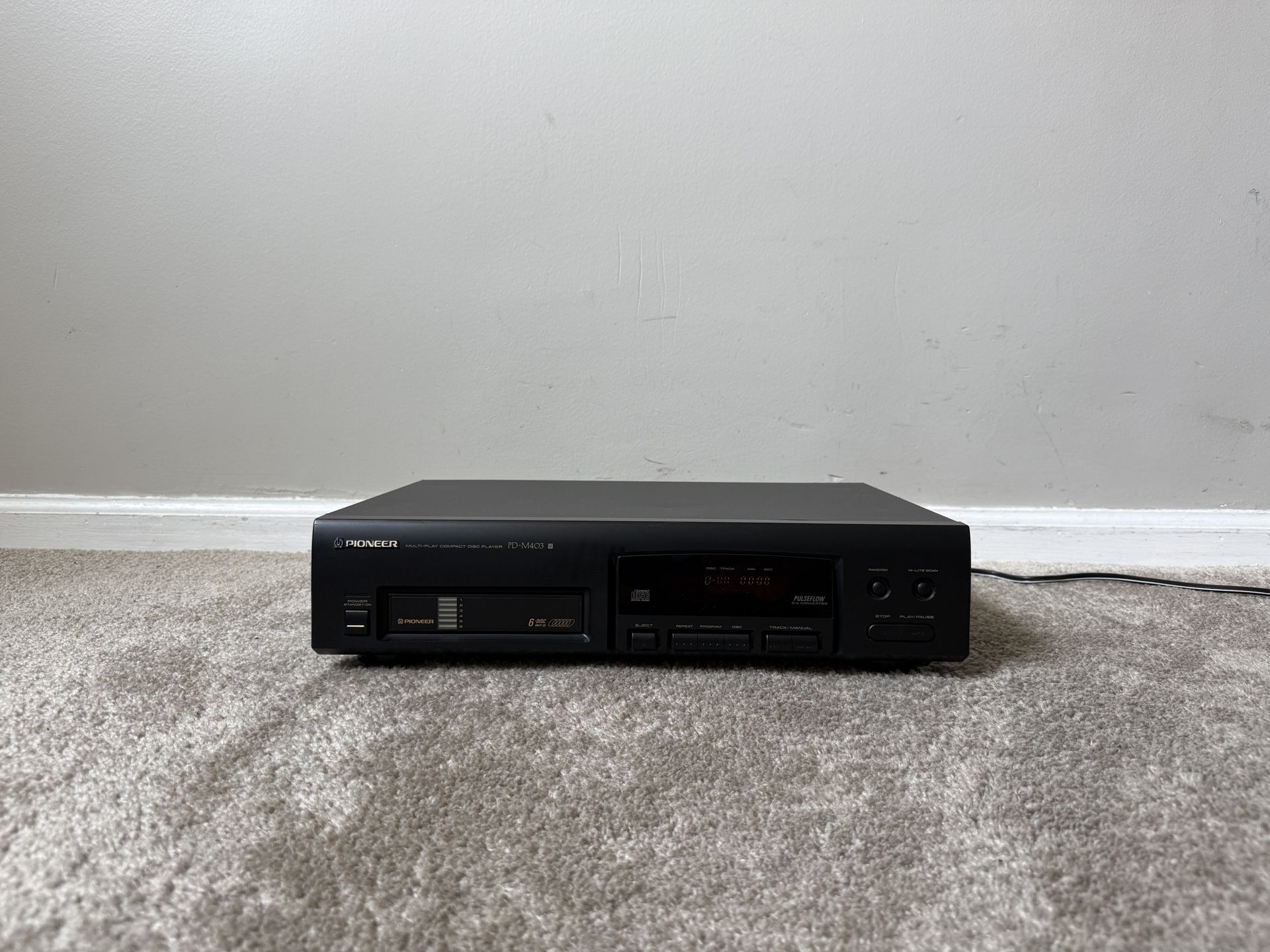 Pioneer PD-M403 Home 6 Compact Disc CD Player Changer