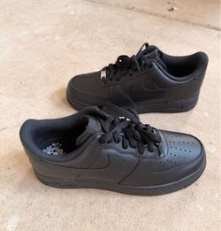 Nike Air Force 1 Triple Black - Brand New In Box, Size 10.5