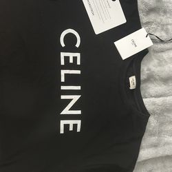 Celine Paris  Designer Loose Black T-shirt 75% off !!