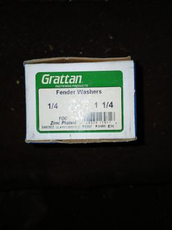 Fender Washers  1/4 x 1-1/4,  New, Plated, 100 pcs