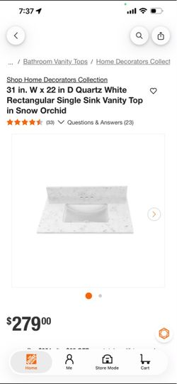 31x22 Quartz Single Sink Vanity Top Snow Orchid