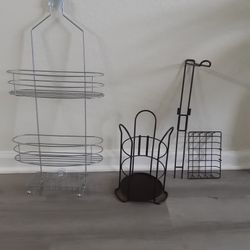 Shower Caddy And TOILET PAPER HOLDER  Both In Like New CONDITION, $10 Each