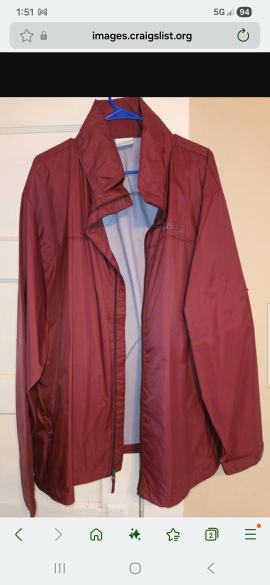 Men's Columbia Glennaker windbreaker sz xxl