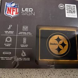 Pittsburgh Steelers NFL LED Wall Sign β App & Remote Controlled