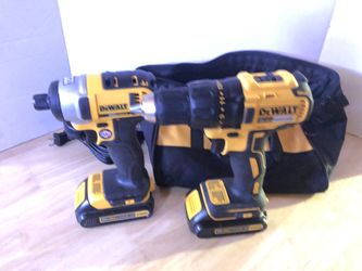 Dewalt 20 volt drill drive and impact drive with battery and charger