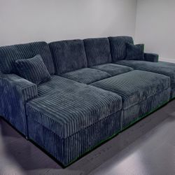 New Black Sectional  