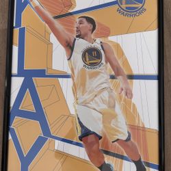 Klay Thompson Poster with Frame 