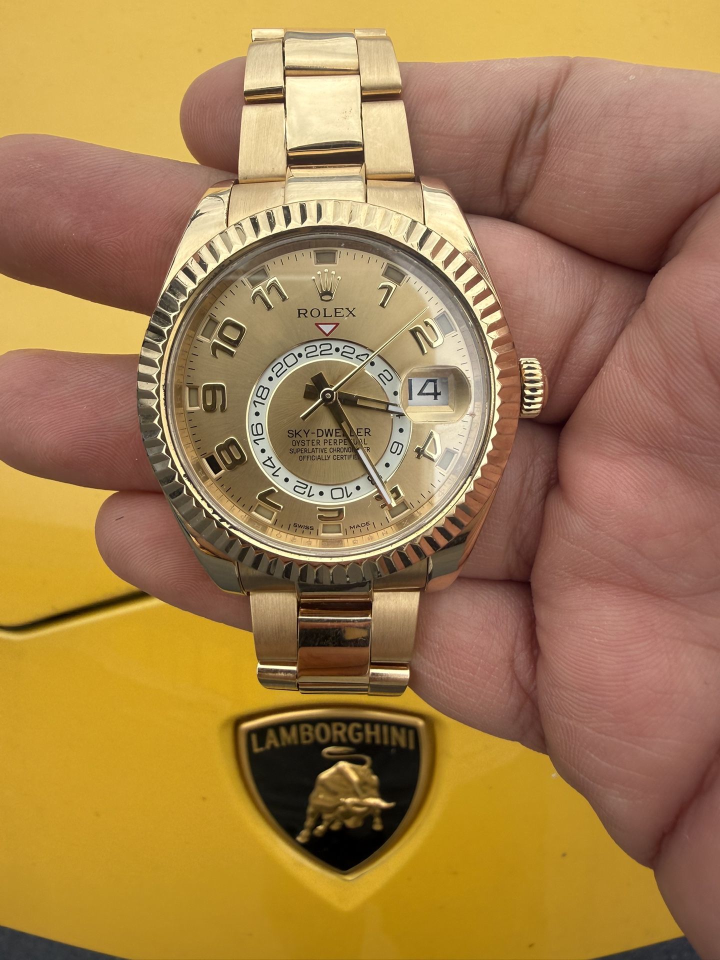 Rolex Yellow Gold Sky Dweller