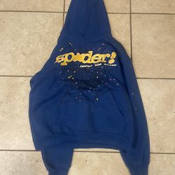 Blue spider hoodie