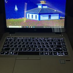 Hp Laptop Elite Book Touch Screen Light Keyboard 