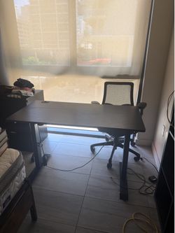 Black standing desk