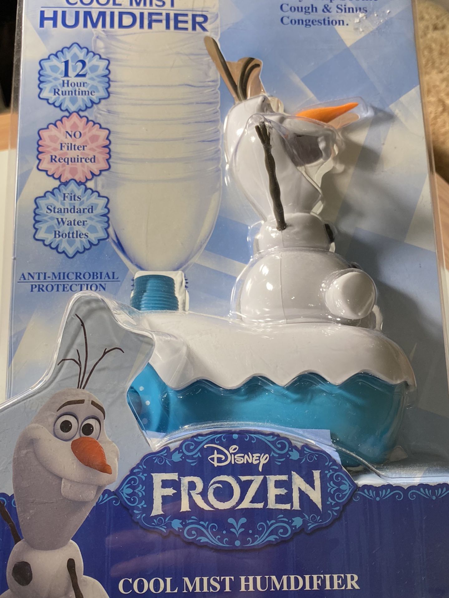 Disney Frozen Olaf Ultrasonic Cool Mist Humidifier (New)