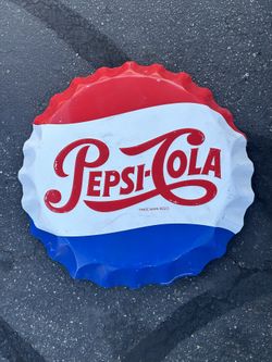 Pepsi Cola Tin Sign