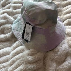 Volcom Denim Bucket Hat Reversible Tie Dye