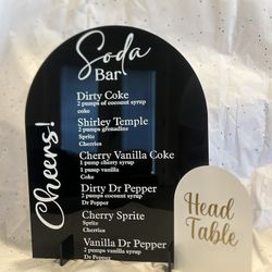 Custom Bar Menu Sign