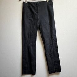 Ted Baker London Classic Black Flat Front Cotton Trousers Sz 31