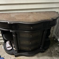 Thick Wood Tv Stand Or Corner Table