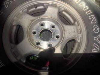 Set of stock aluminum rims 16" chevy truck $150.
