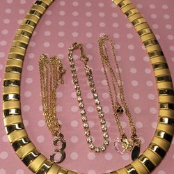 #1611, 10K GP GORGEOUS VINTAGE GOLD PLATED LOT, PRECIOUS!!
