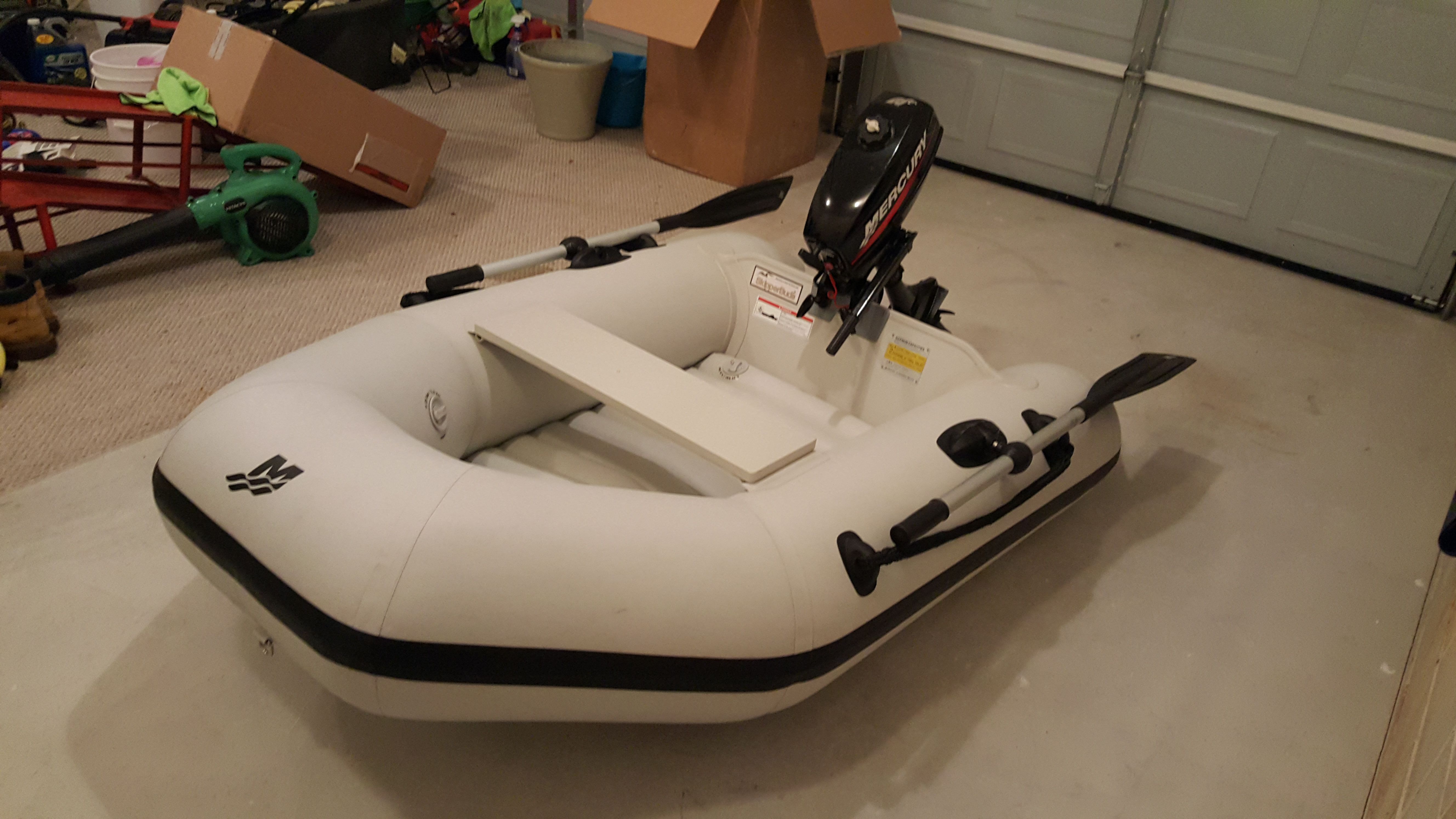 Mercury inflatable boat with 3.3hp outboard