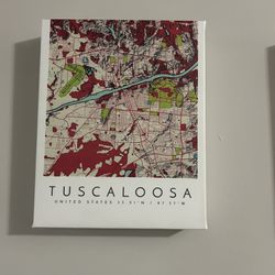 Map of Tuscaloosa Canvas