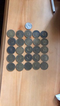 1(contact info removed)’s Taiwan 50 Cent Copper CoinsX25