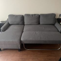 Grey Sectional — Sofa Sleeper