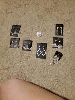 Silver And Gold Plated  Earrings  $18  Each