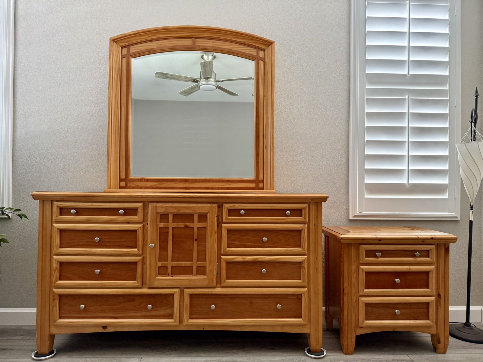 Dresser With Mirror and Nightstand