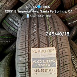 245/40/18 KUMHO SOLUS TA31 🚩Affordable New Tires – Installed Same day🚩