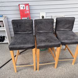 Wooden Legs Stool Bar
