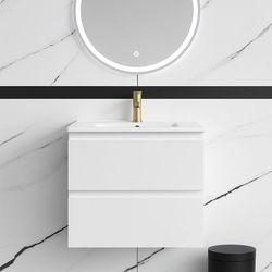 Bathroom vanity floating