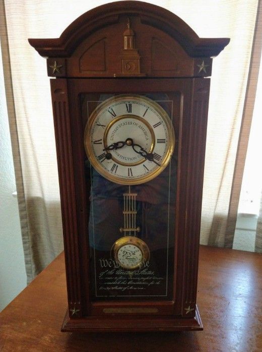 United States Of America Constitution Clock