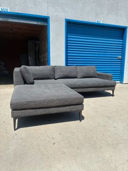 West Elm Andes Couch with Ottoman 🛻Delivery Available🛻