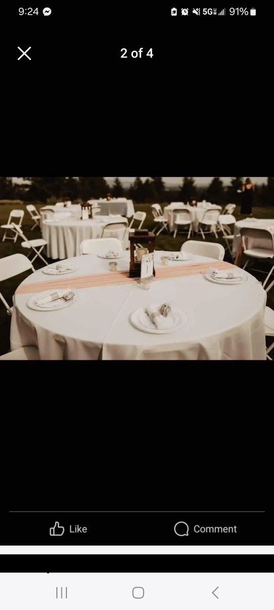 Blush Pink Chiffon Table Runners *perfect for Weddings*