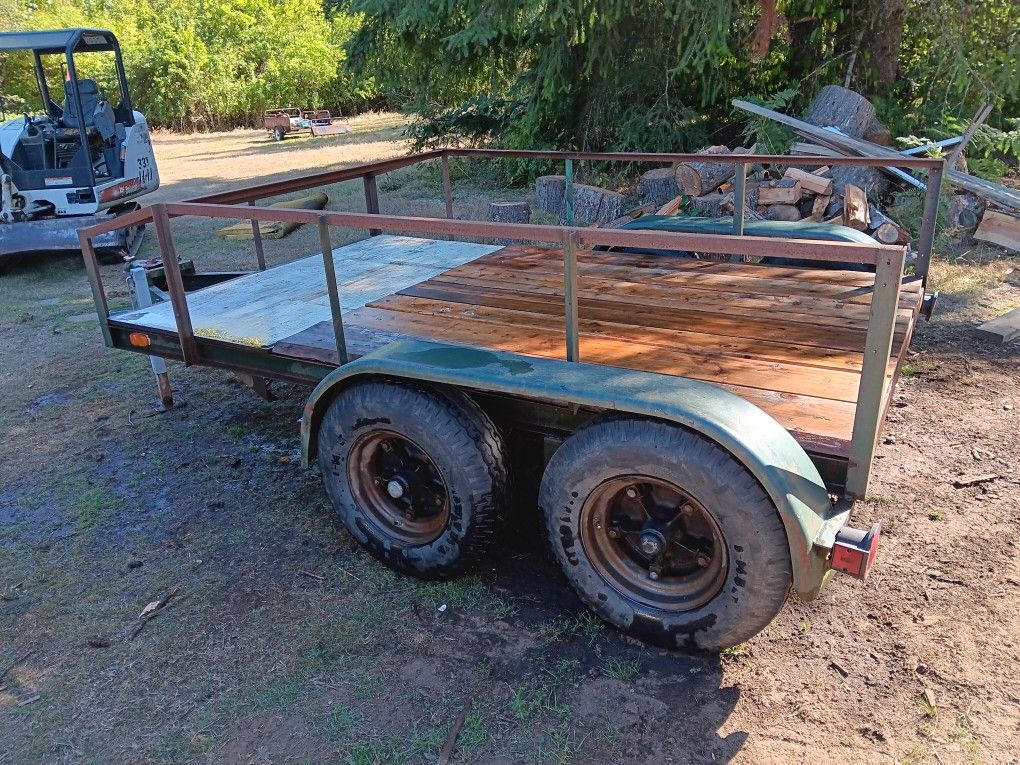 double axle trailer 10ft