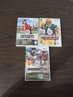 Nintendo Wii Games Tiger Woods Madden