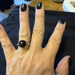 Black Onyx size 8 ring