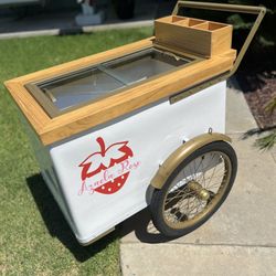 Glass Top Extra Large Popsicle Cart