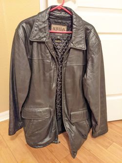 Leather Jacket Size L