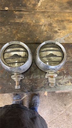 vintage Per-Lux 36A chrome fog lights set of 2