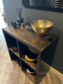 Console Table with Shelves