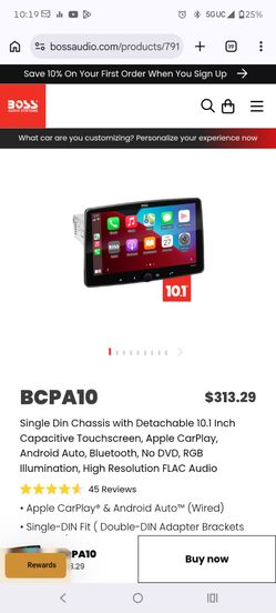 Car stereo Boss BCPA10