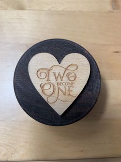Wooden Hand-Crafted Wedding Bands Holder