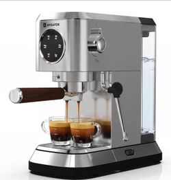 20 Bar Compact Espresso Machine with Milk Frother & 50oz Tank