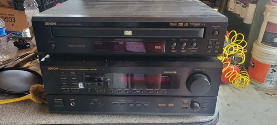 Denon amp/receiver and 5-disc DVD player