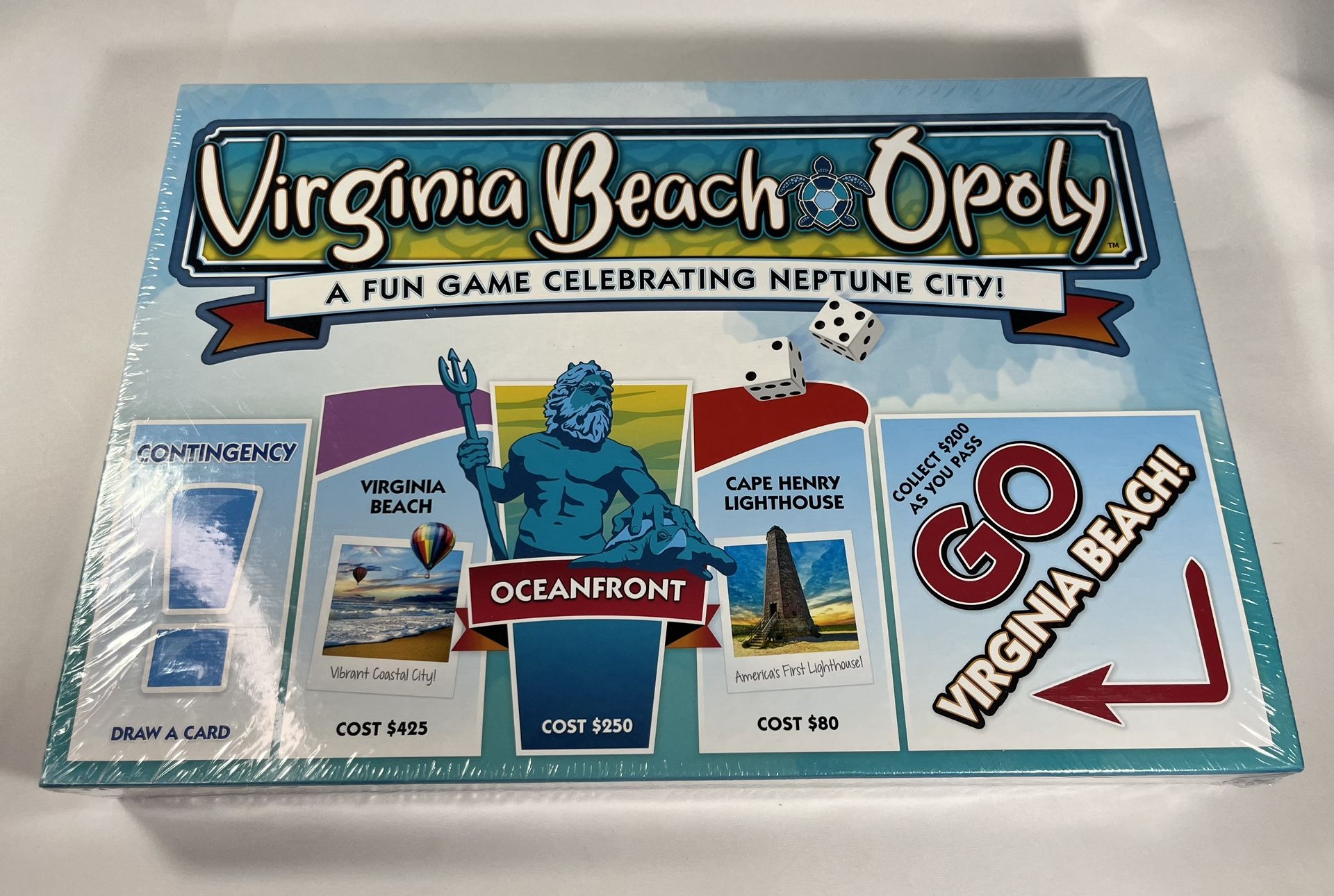 Virginia Beach Opoly Monopoly Board Game Neptune City New Sealed